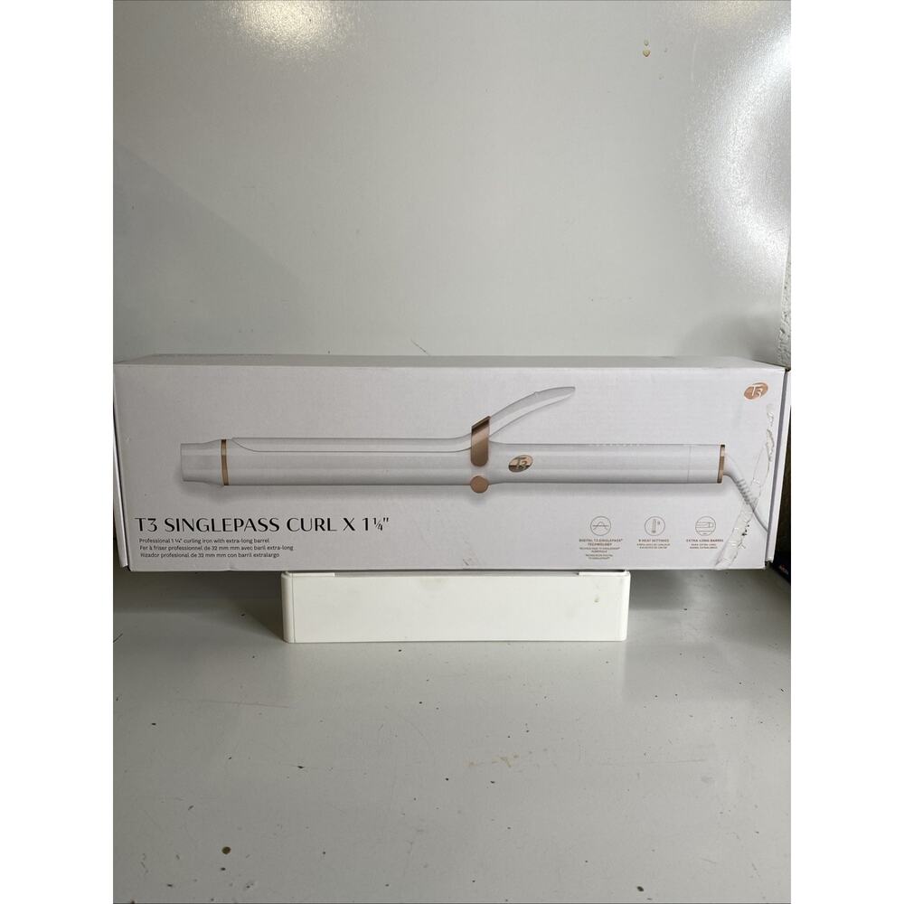 T3 SinglePass Curl X Extra-Long Barrel Curling Iron, Satin Blush - Picture 2 of 4